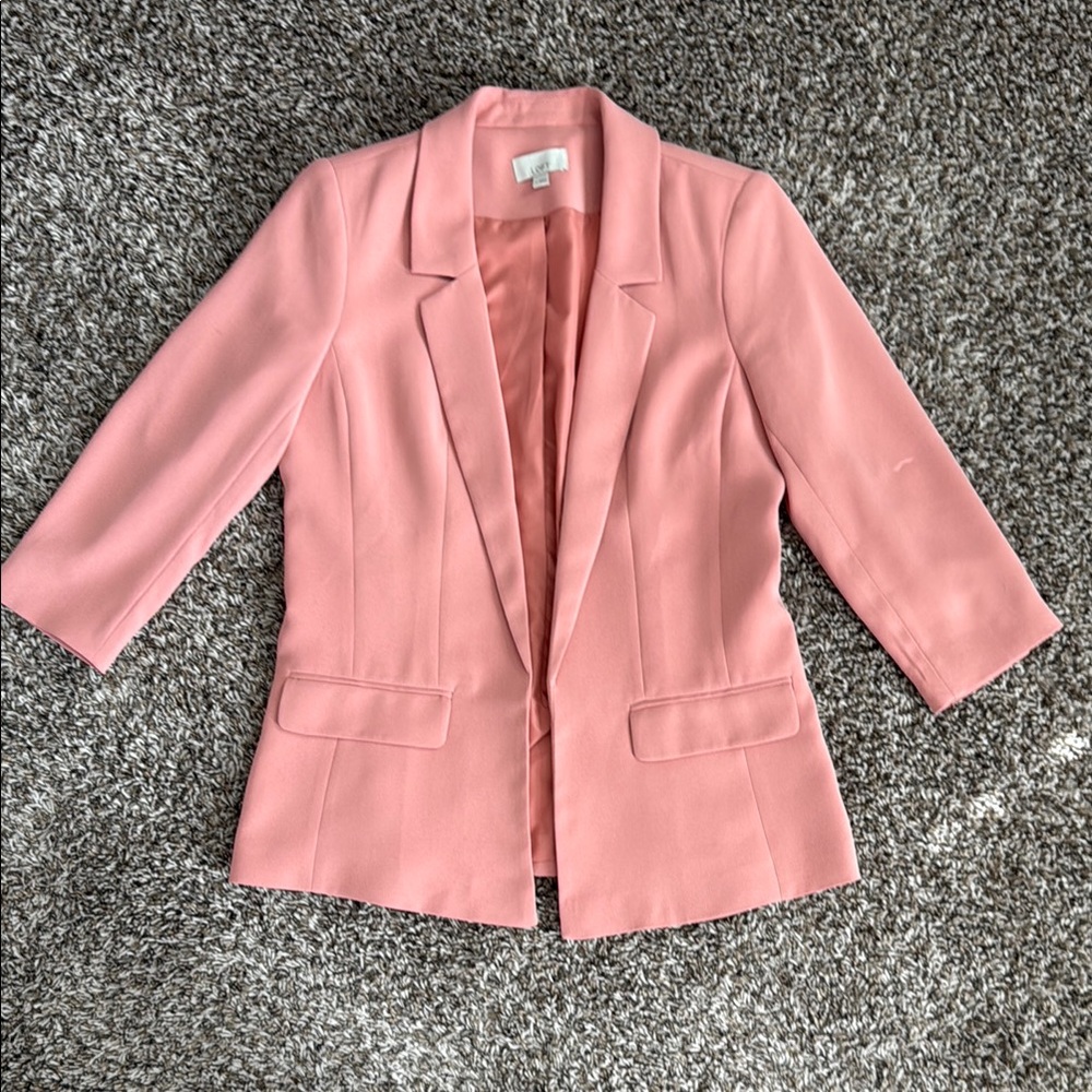 LOFT Pink Blazer Jacket